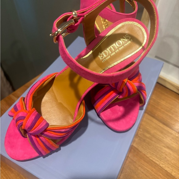 NIB Sezane Carmela High Sandals - US size 8 - Picture 2 of 8